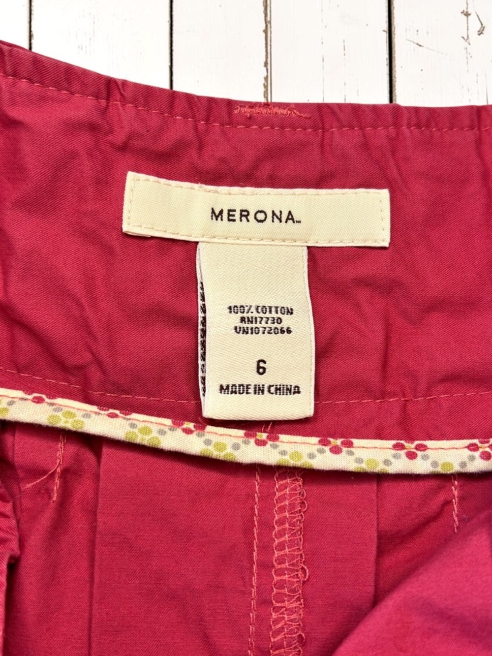Merona Coral Pink Pleated A-Line Skirt Cotton Knee Length Size 6 - Picture 3 of 11